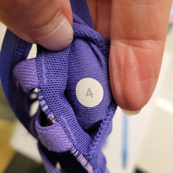 Lululemon Shala Bra open strappy cage bra purple pink size 4 - Picture 5 of 5